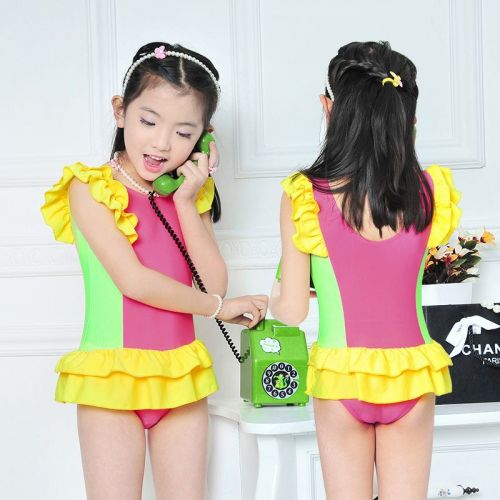 Maillot de bain fille en polyester - Ref 2551219