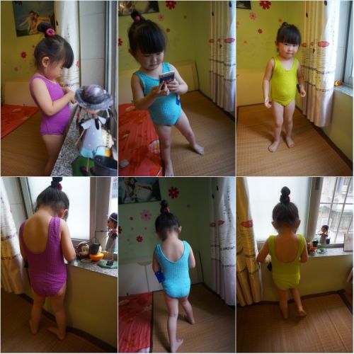 Maillot de bain fille en nylon - Ref 2551292