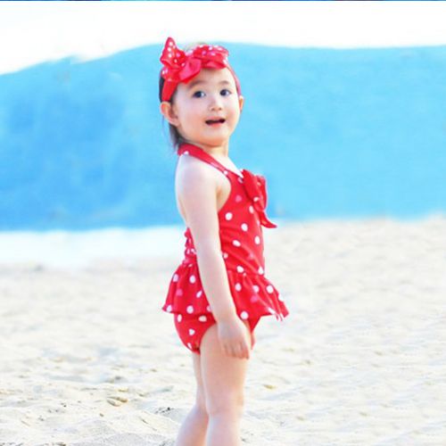 Maillot de bain fille en nylon - Ref 2551410