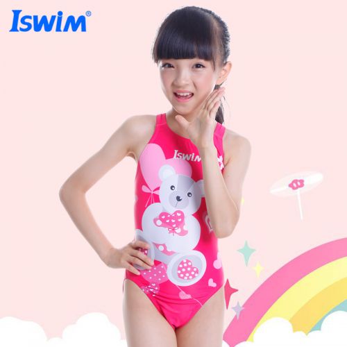Maillot de bain fille ISWIM en spandex - Ref 2551416
