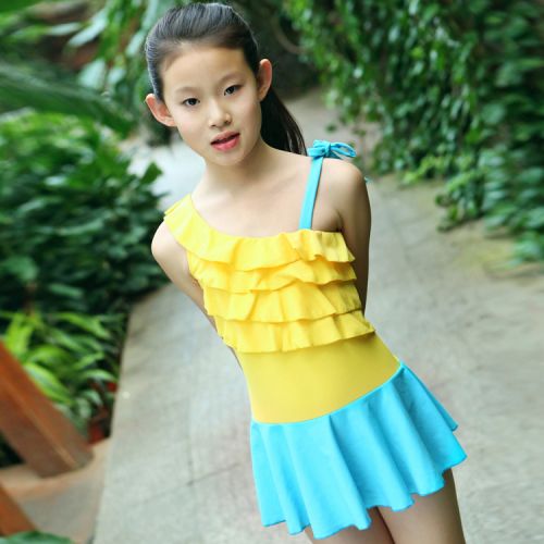 Maillot de bain fille en nylon - Ref 2551455