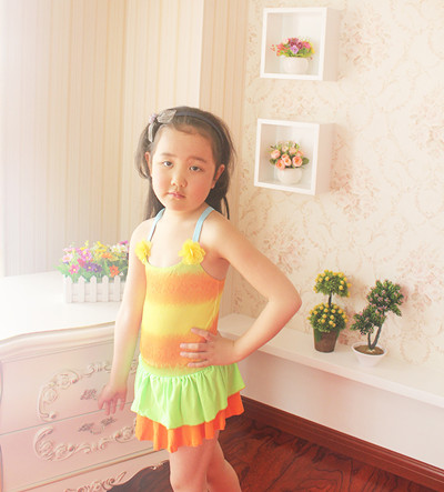 Maillot de bain fille en nylon - Ref 2551520