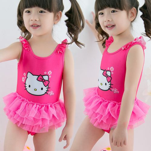 Maillot de bain fille AU LAC en nylon - Ref 2552892