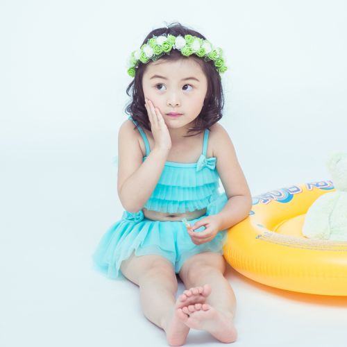 Maillot de bain fille en nylon - Ref 2553685