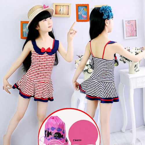 Maillot de bain fille LEACCO en nylon - Ref 2553710