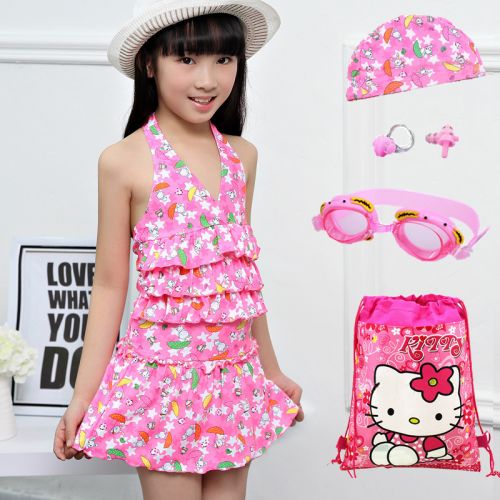 Maillot de bain fille en nylon - Ref 2553715