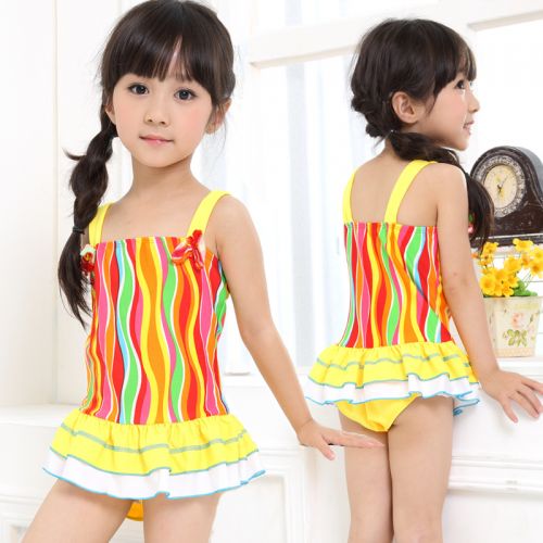 Maillot de bain fille en polyester - Ref 2553978