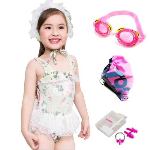 Maillot de bain fille en nylon - Ref 2553988