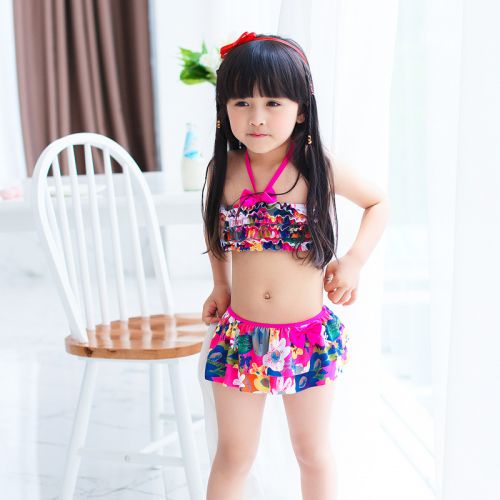 Maillot de bain fille 90 S UP en nylon - Ref 2553997