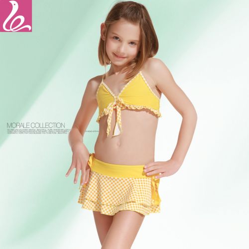 Maillot de bain fille MORALE en spandex - Ref 2554013