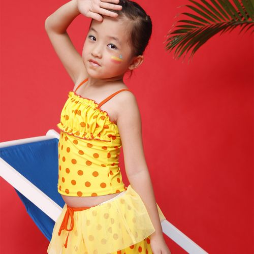 Maillot de bain fille SHINYSUN en nylon - Ref 2554135