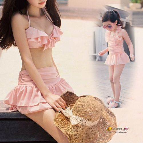 Maillot de bain fille DUDUAMPMUMU en nylon - Ref 2554199