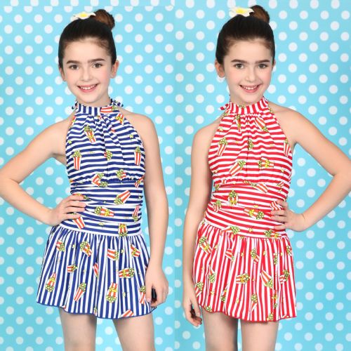 Maillot de bain fille en nylon - Ref 2554247