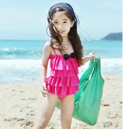 Maillot de bain fille en nylon - Ref 2554286