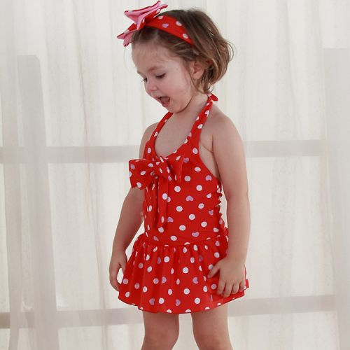 Maillot de bain fille en nylon - Ref 2554310