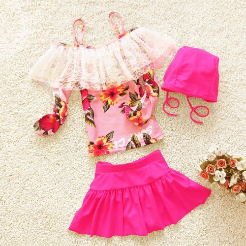 Maillot de bain fille en nylon - Ref 2554326