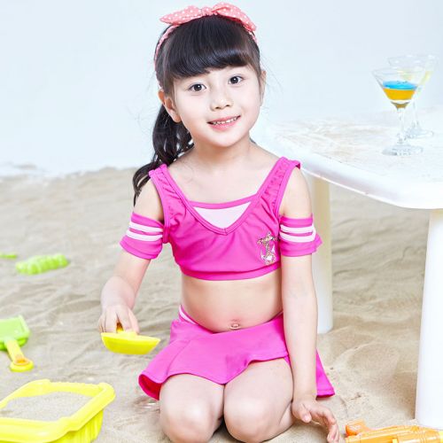 Maillot de bain fille en nylon - Ref 2554375