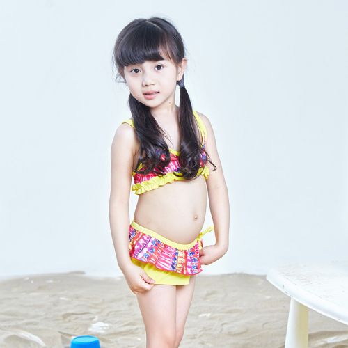 Maillot de bain fille en nylon - Ref 2554376