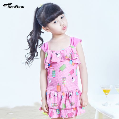 Maillot de bain fille en nylon - Ref 2554379