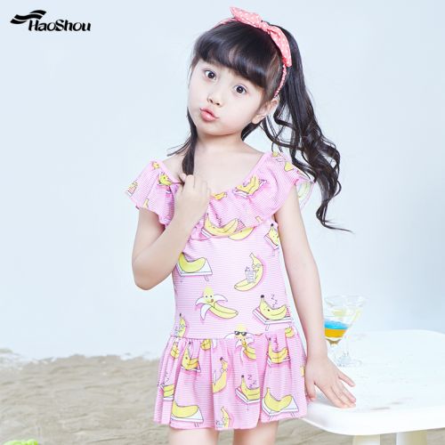 Maillot de bain fille en nylon - Ref 2554380