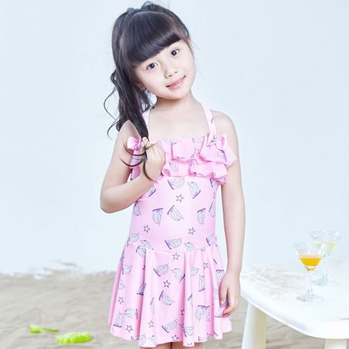 Maillot de bain fille en nylon - Ref 2554383