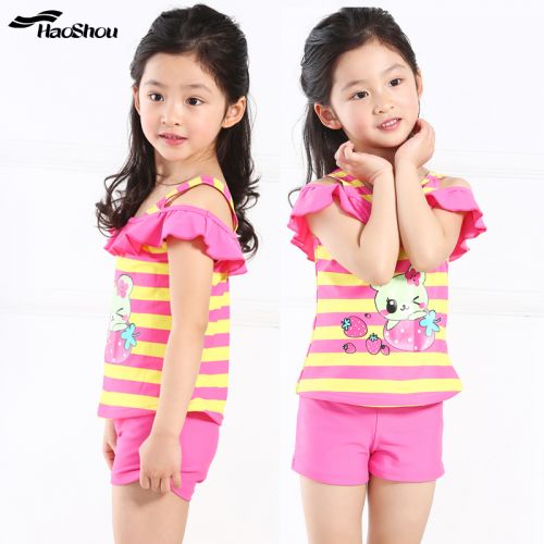 Maillot de bain fille en nylon - Ref 2554389