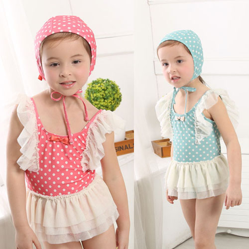 Maillot de bain fille en nylon - Ref 2554393