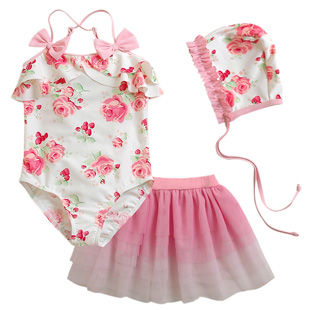 Maillot de bain fille VIVO BINIYA en nylon - Ref 2554410
