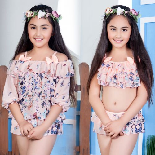 Maillot de bain fille en nylon - Ref 2554438