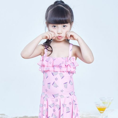 Maillot de bain fille en nylon - Ref 2554468