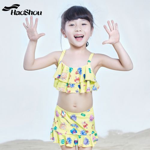 Maillot de bain fille en nylon - Ref 2554470
