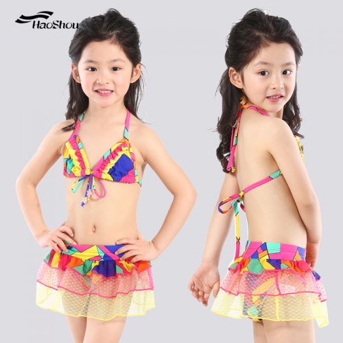 Maillot de bain fille en nylon - Ref 2554476