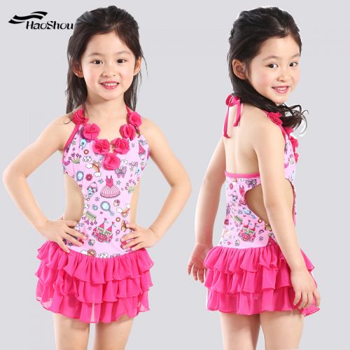 Maillot de bain fille en nylon - Ref 2554481