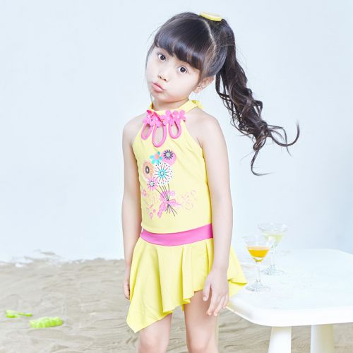 Maillot de bain fille en nylon - Ref 2554482