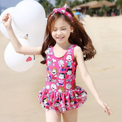 Maillot de bain fille en nylon - Ref 2554484