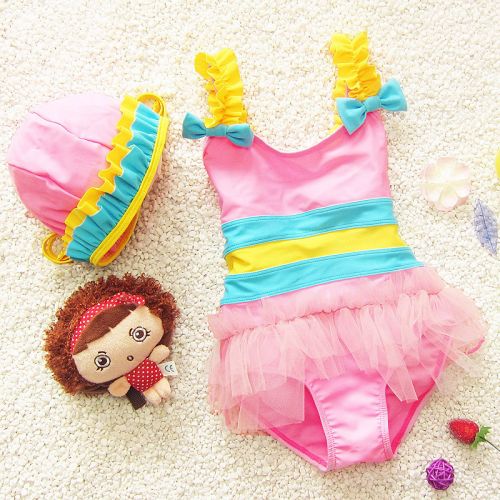 Maillot de bain fille en nylon - Ref 2554492