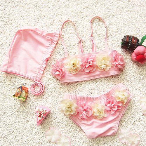 Maillot de bain fille en nylon - Ref 2554493