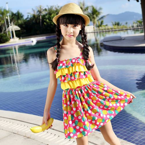 Maillot de bain fille en nylon - Ref 2554529