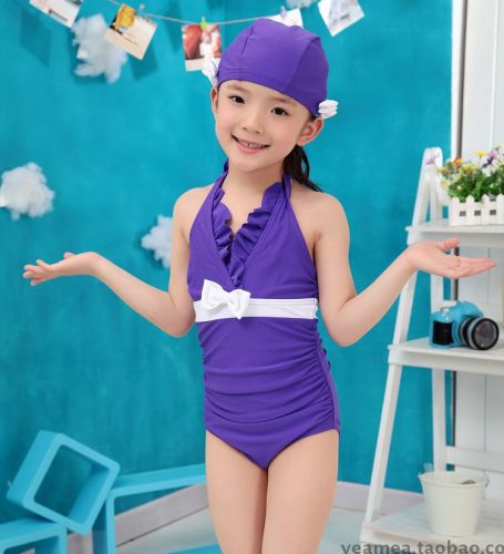 Maillot de bain fille en nylon - Ref 2554547