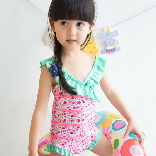 Maillot de bain fille en nylon - Ref 2554558