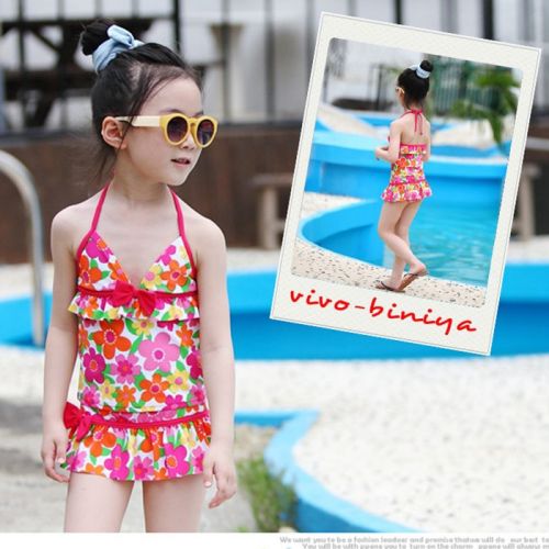 Maillot de bain fille VIVO BINIYA en spandex - Ref 2554574