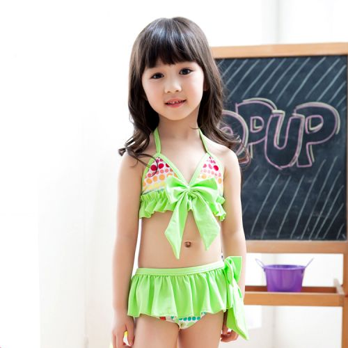 Maillot de bain fille SHELL en nylon - Ref 2554612