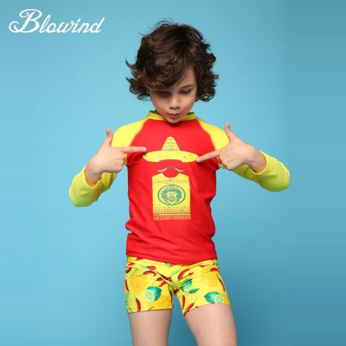 Maillot de bain garçon BLOWIND en nylon - Ref 2536100