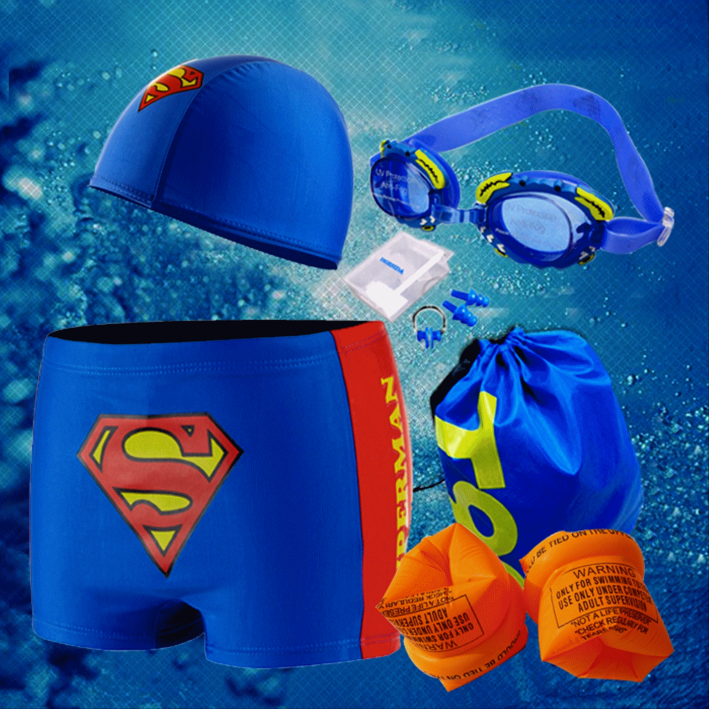 Maillot de bain garçon en polyester - Ref 2539858