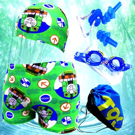 Maillot de bain garçon en polyester - Ref 2539916