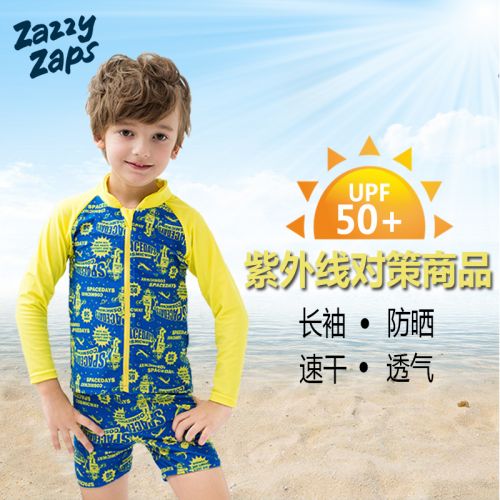 Maillot de bain garçon ZAZZY ZAPS en nylon - Ref 2541898