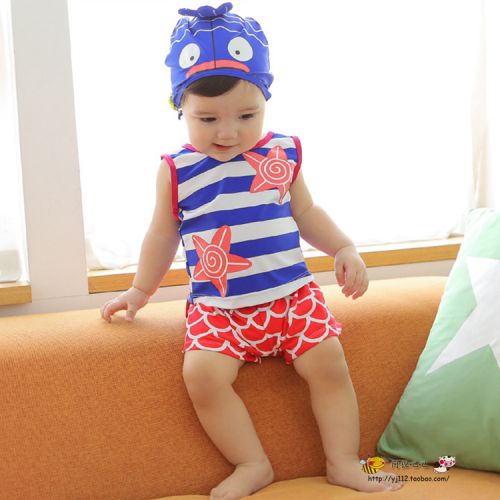 Maillot de bain garçon DUDUAMPMUMU en nylon - Ref 2541917