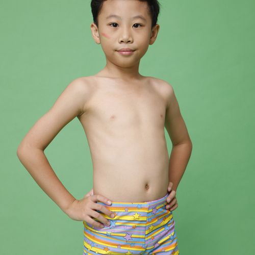 Maillot de bain garçon SHINYSUN en spandex - Ref 2542937