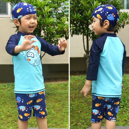 Maillot de bain garçon 90 S UP en nylon - Ref 2543516