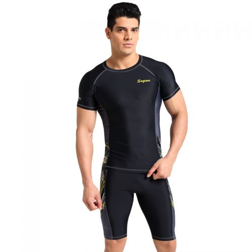 Maillot de bain homme SAQINER en nylon spandex - Ref 2501856